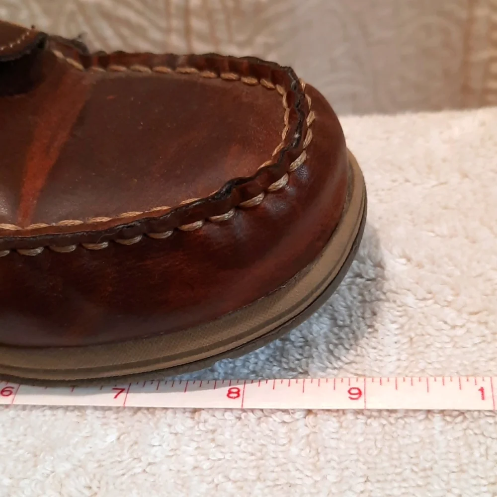 Lands End Boys Brown Loafers size 2